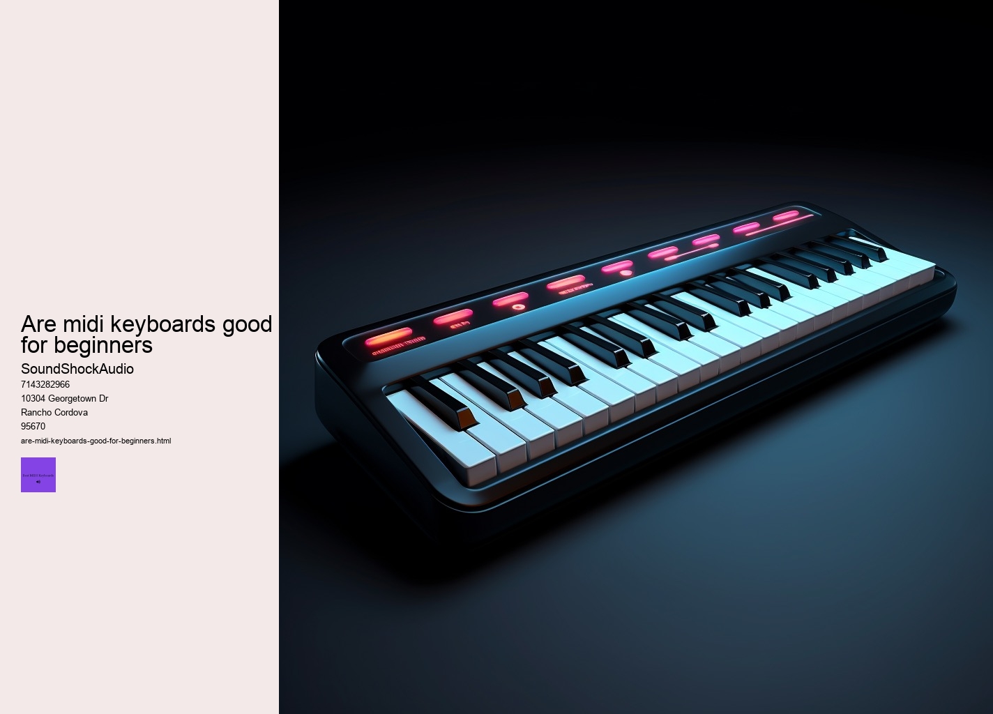 are midi keyboards good for beginners