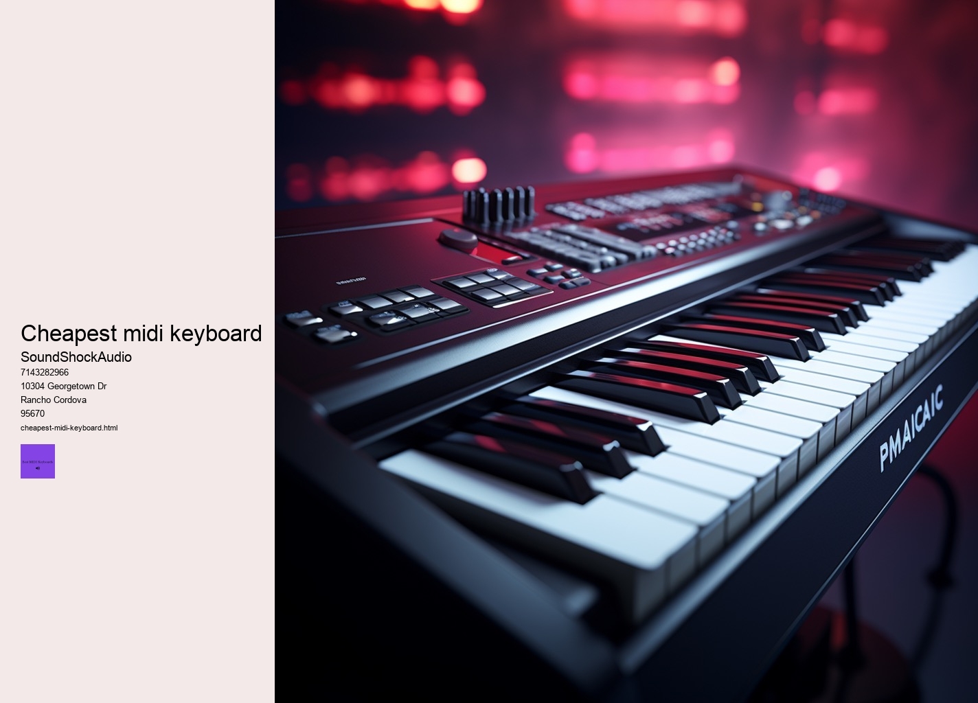 cheapest midi keyboard